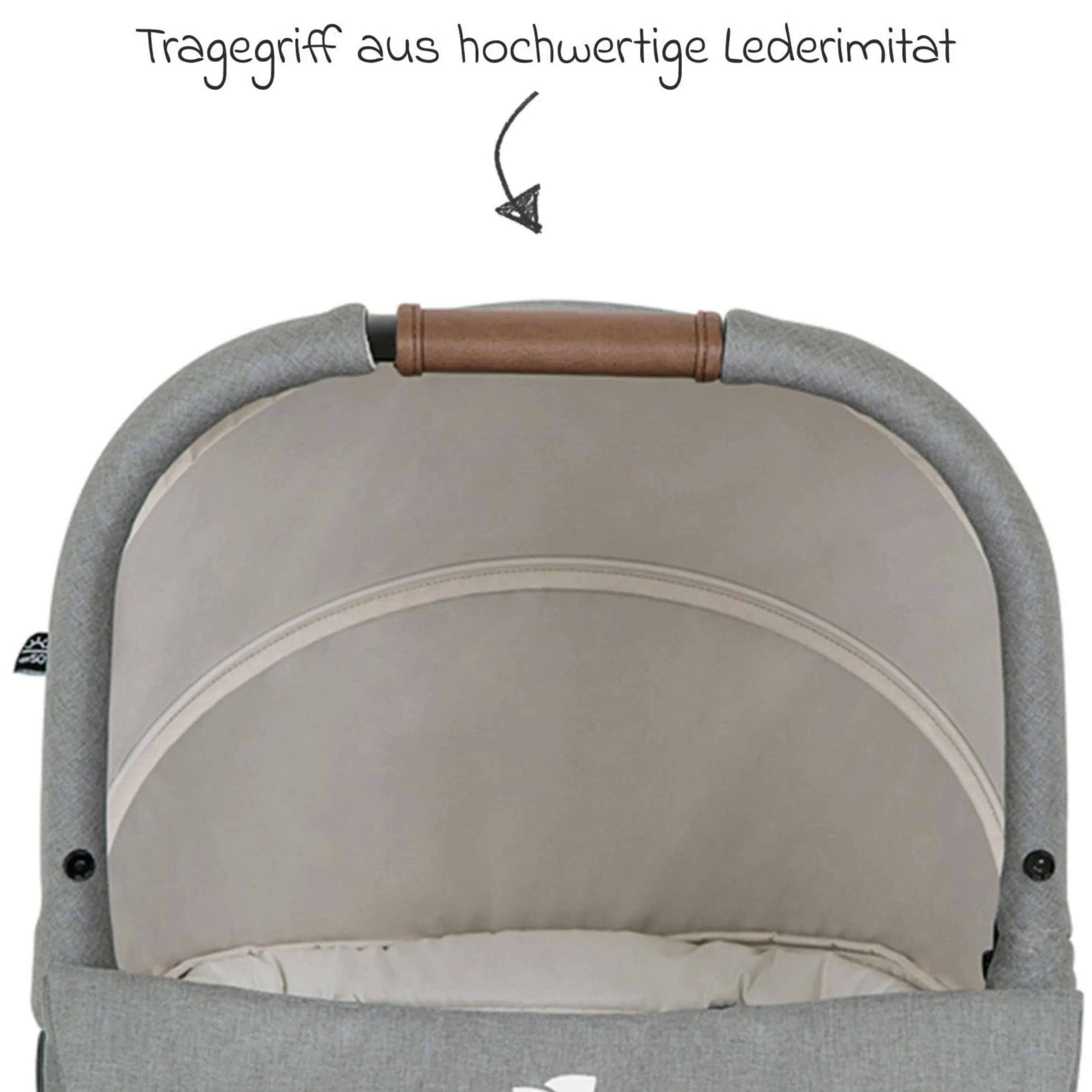 Babywanne Ramble XL ab Geburt - 9 Monate für Versatrax, Versatrax E ink. Regenschutz - Pebble