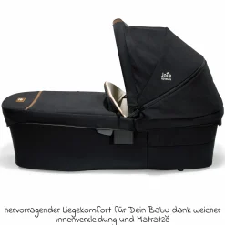 Babywanne Ramble XL ab Geburt - 9 Monate für Vinca, Aeria, Finiti, Parcel inkl. Regenschutz & Windschutz - Signature - Eclipcse