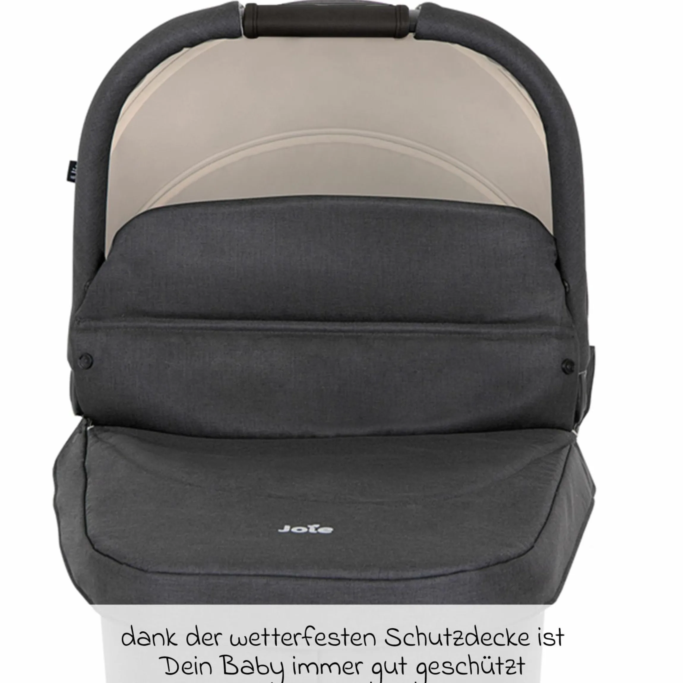 Babywanne Ramble XL ab Geburt - 9 Monate für Versatrax, Versatrax E ink. Regenschutz - Shale