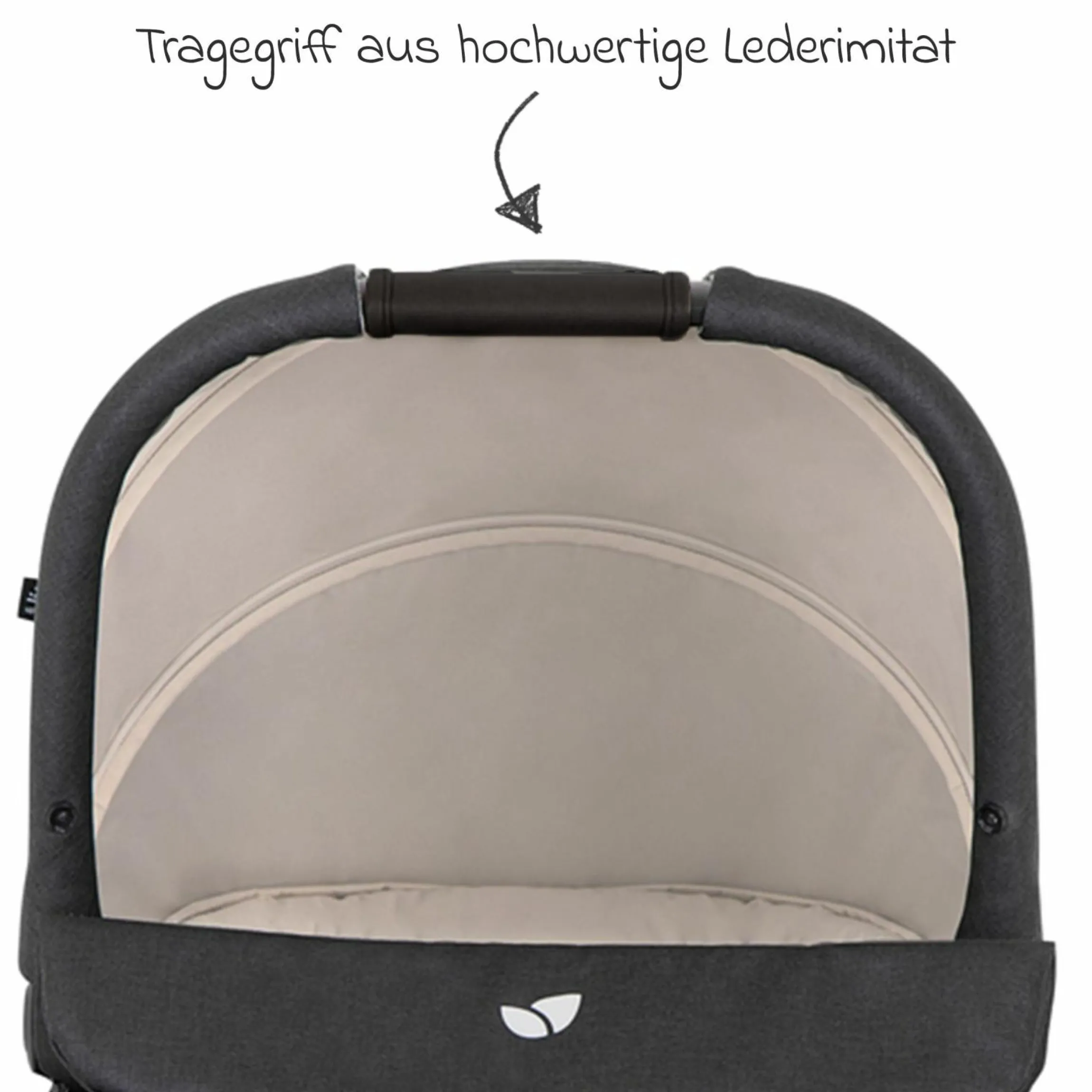 Babywanne Ramble XL ab Geburt - 9 Monate für Versatrax, Versatrax E ink. Regenschutz - Shale