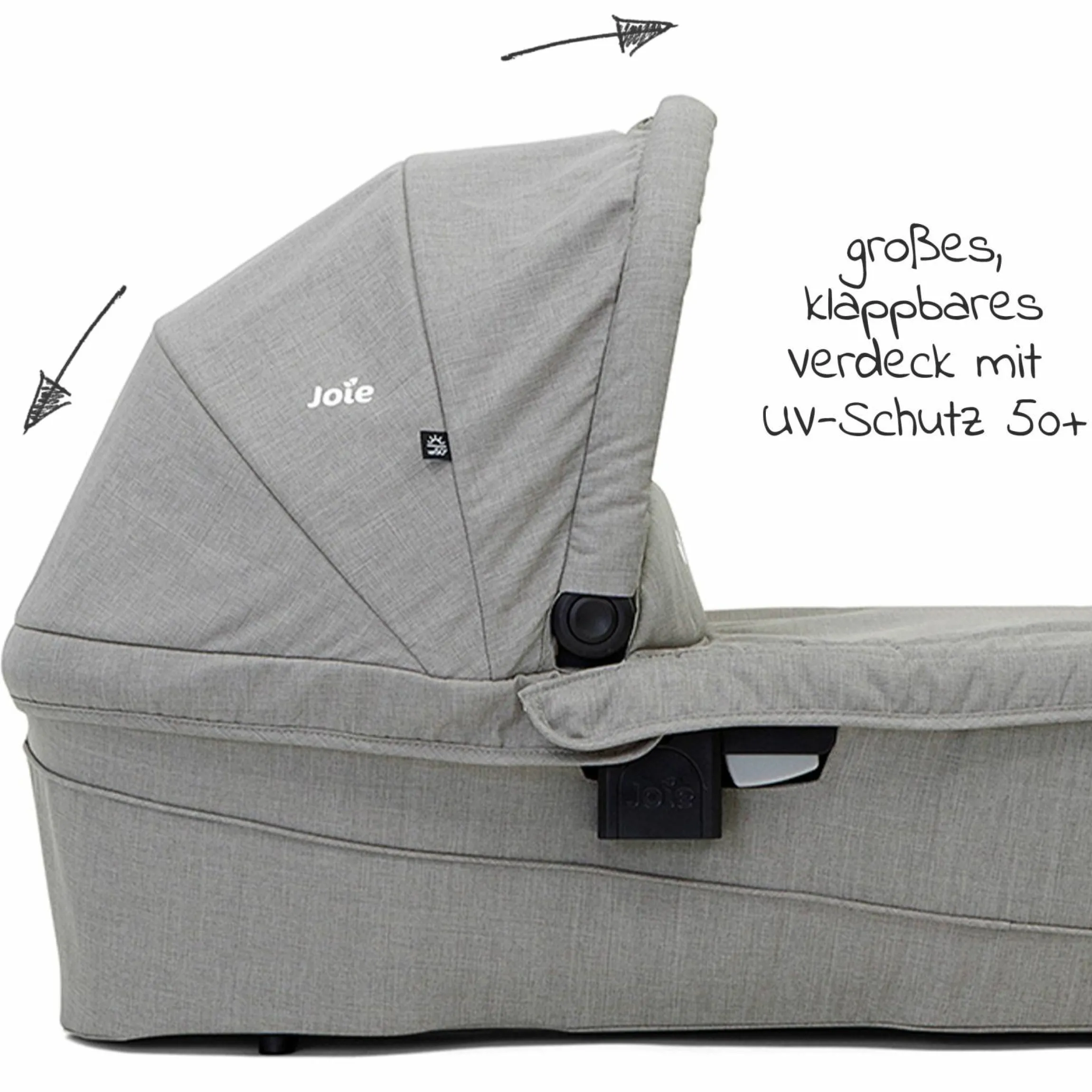 Babywanne Ramble XL für Versatrax & Versatrax E inkl. Regenschutz - Pebble