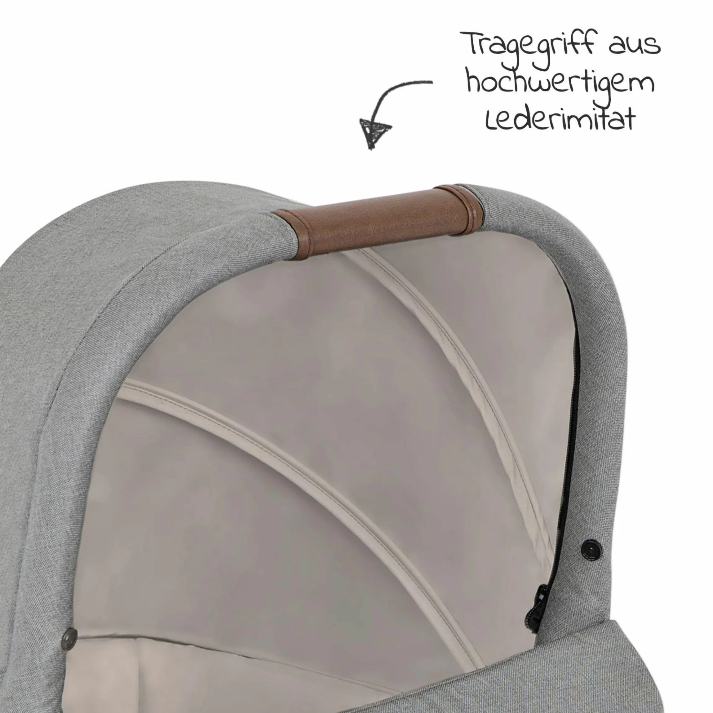 Babywanne Ramble XL für Versatrax & Versatrax E inkl. Regenschutz - Pebble