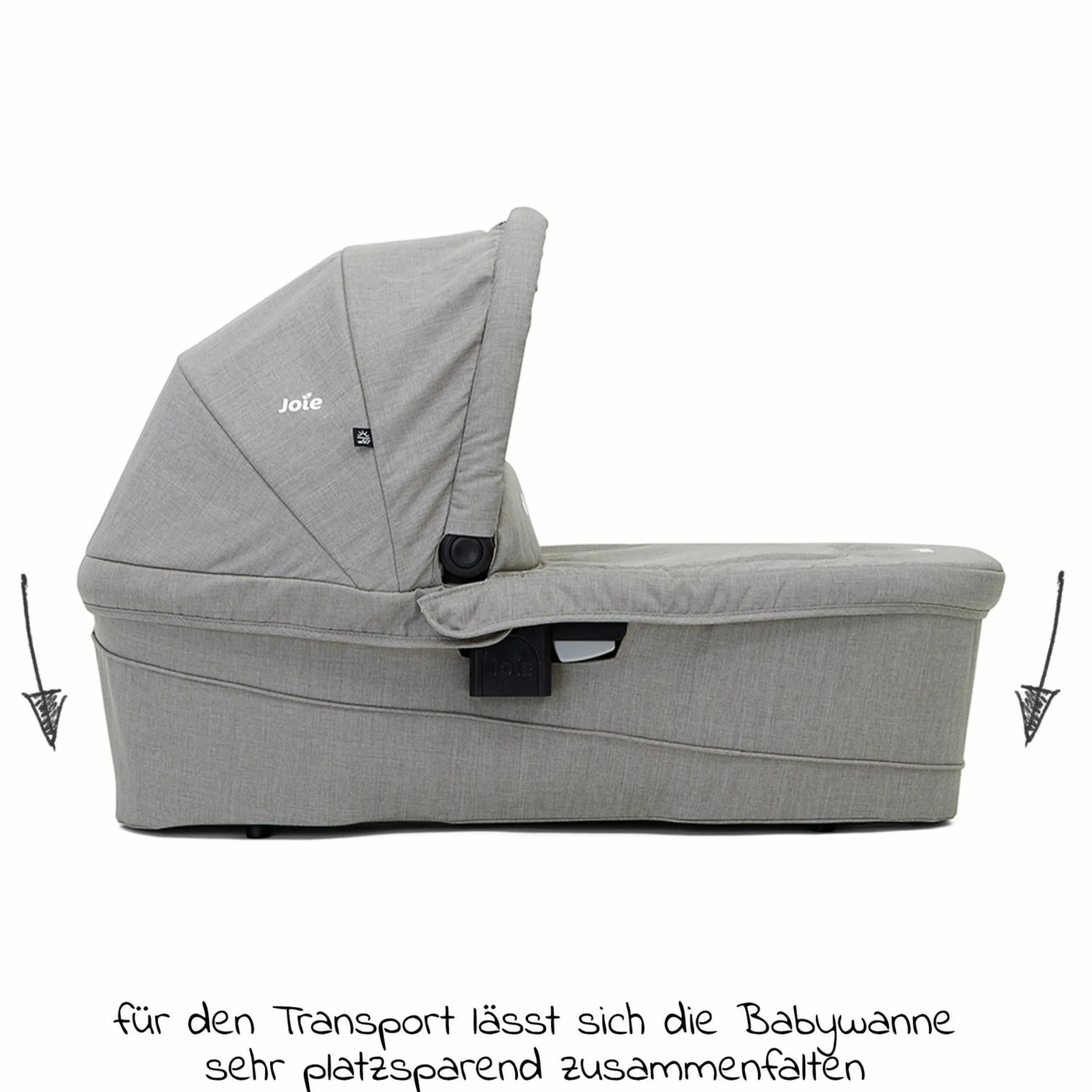 Babywanne Ramble XL für Versatrax & Versatrax E inkl. Regenschutz - Pebble