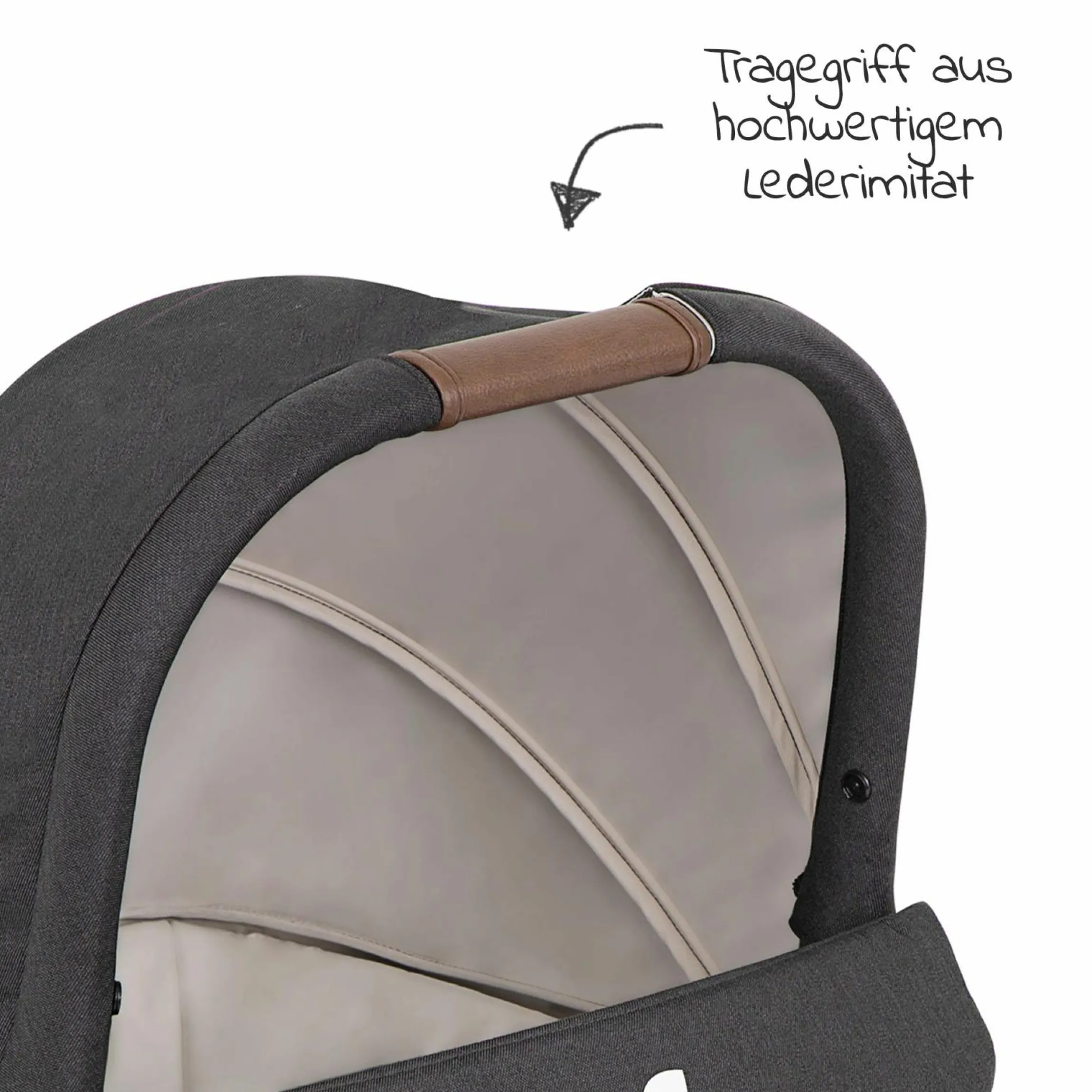 Babywanne Ramble XL für Versatrax & Versatrax E inkl. Regenschutz - Shale