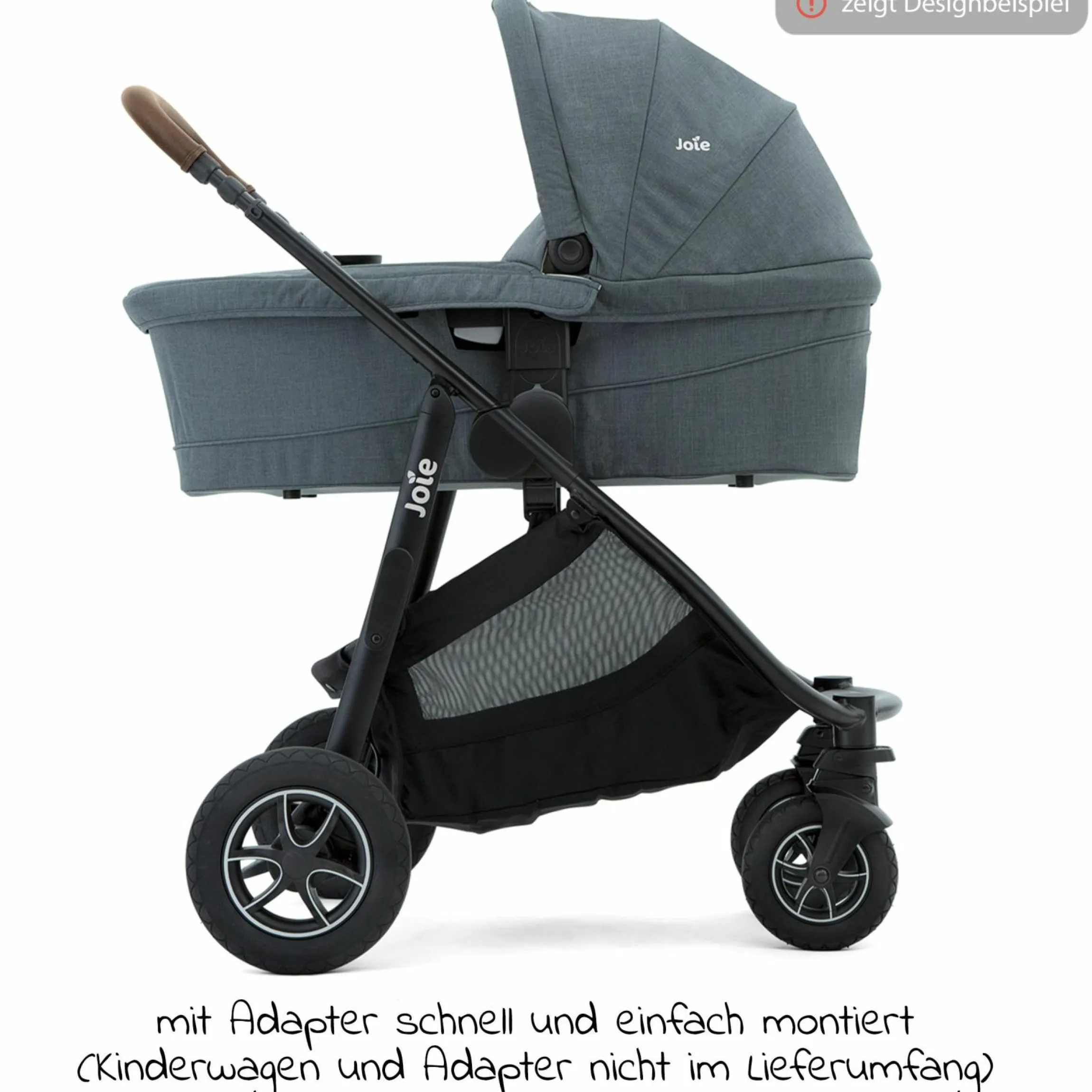 Babywanne Ramble XL für Versatrax & Versatrax E inkl. Regenschutz - Shale