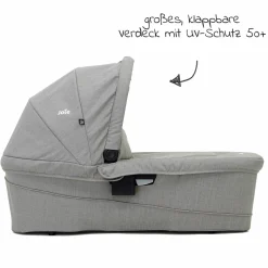 Babywanne Ramble XL für Versatrax, Versatrax E inkl. Regenschutz - Gray Flannel