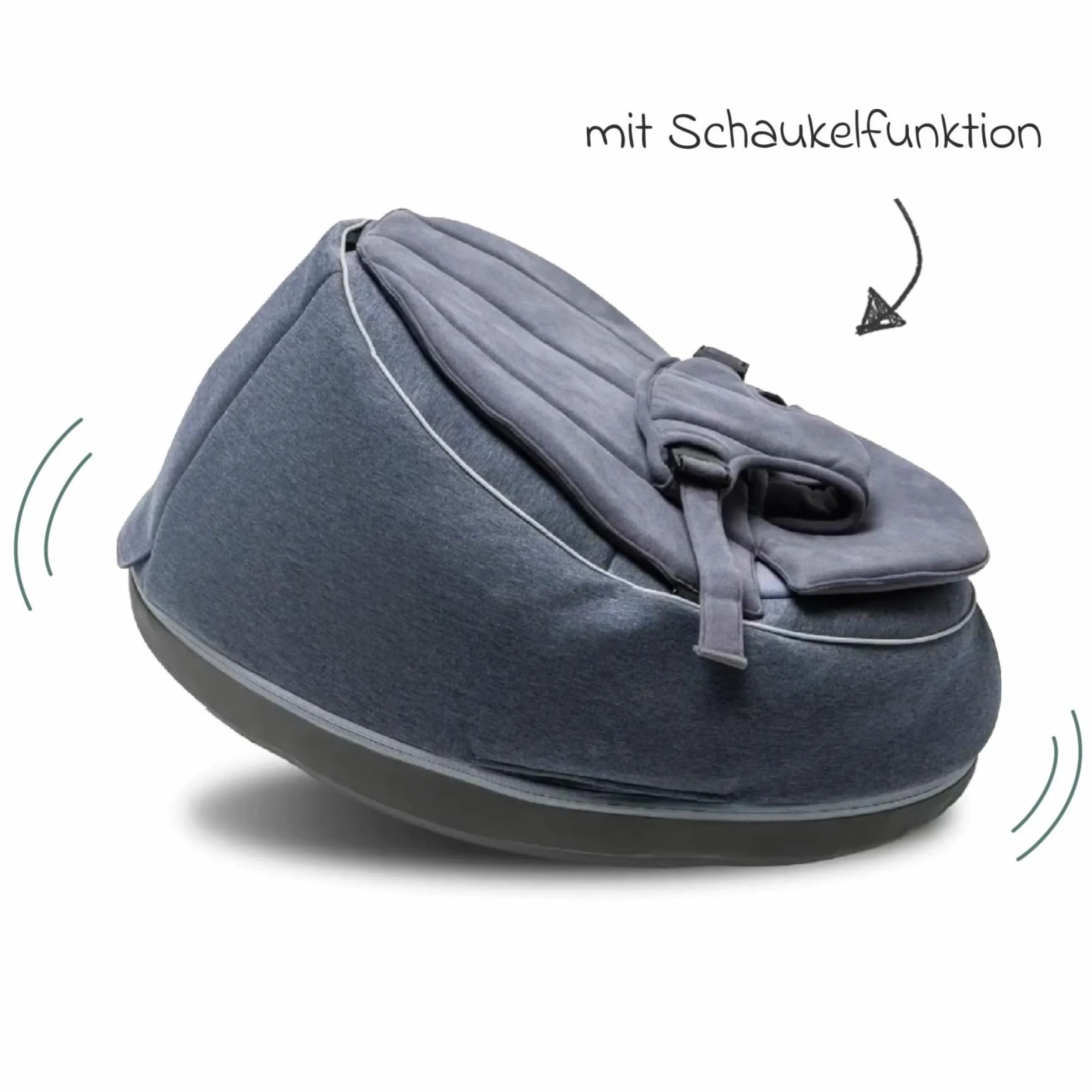 Babywippe / Babysitzsack mit Schaukelfunktion Seat`n Swing - Blue