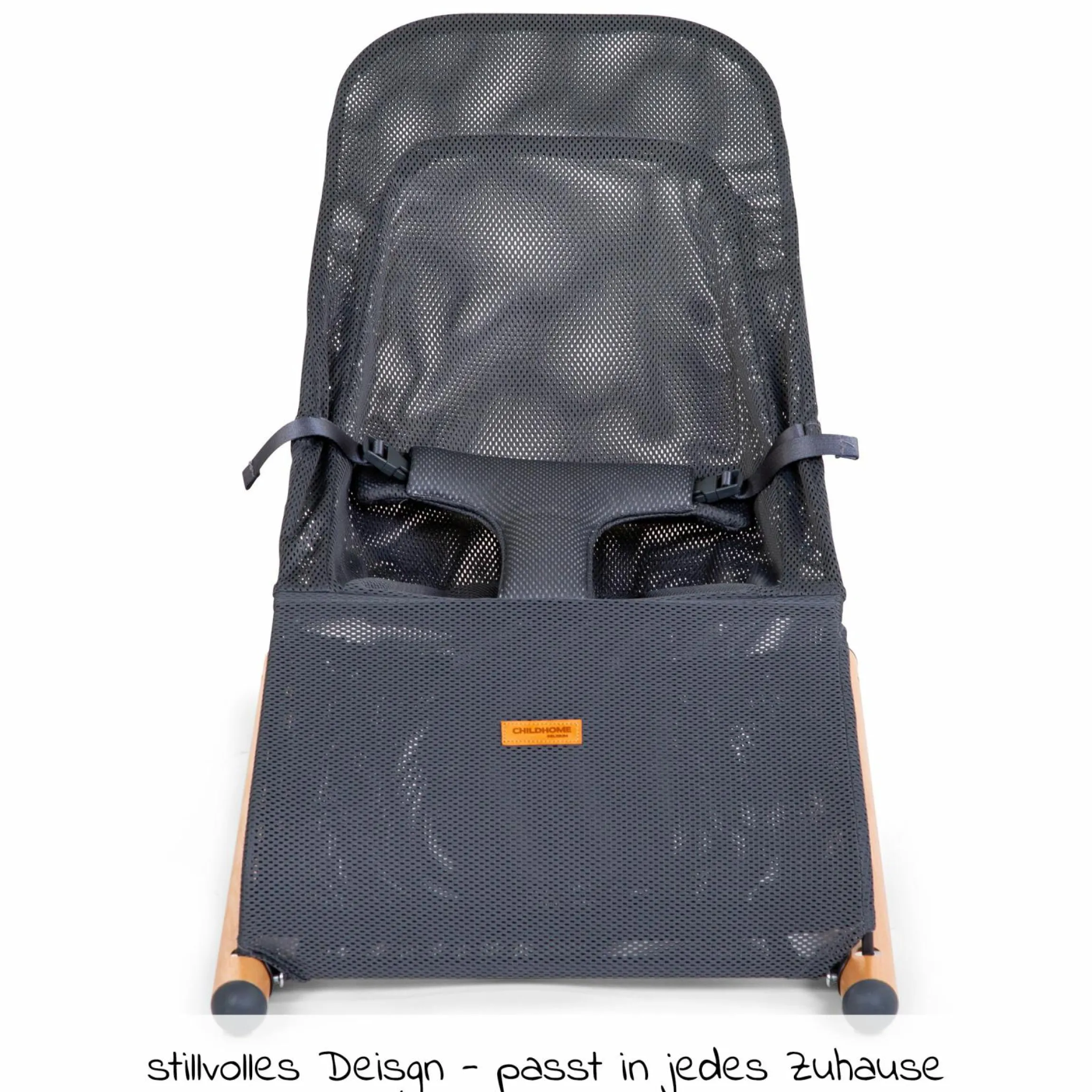 Babywippe Evolux ab der Geburt nutzbar Gewicht nur 3,8 kg - Natur Anthrazit