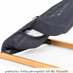 Babywippe Evolux ab der Geburt nutzbar Gewicht nur 3,8 kg - Natur Anthrazit