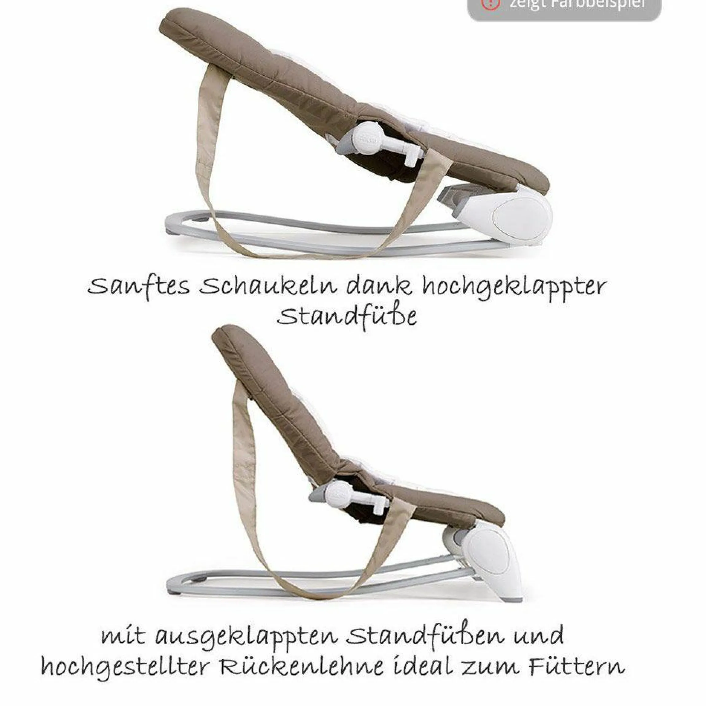 Babywippe Hoppla - Moon Grey