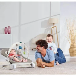 Babywippe Hoppla - Moon Grey