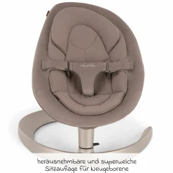 Babywippe LEAF grow ab Geburt - 60 kg inkl. Spielbügel mit 3 Spielfiguren - Cedar - Kollektion 2025