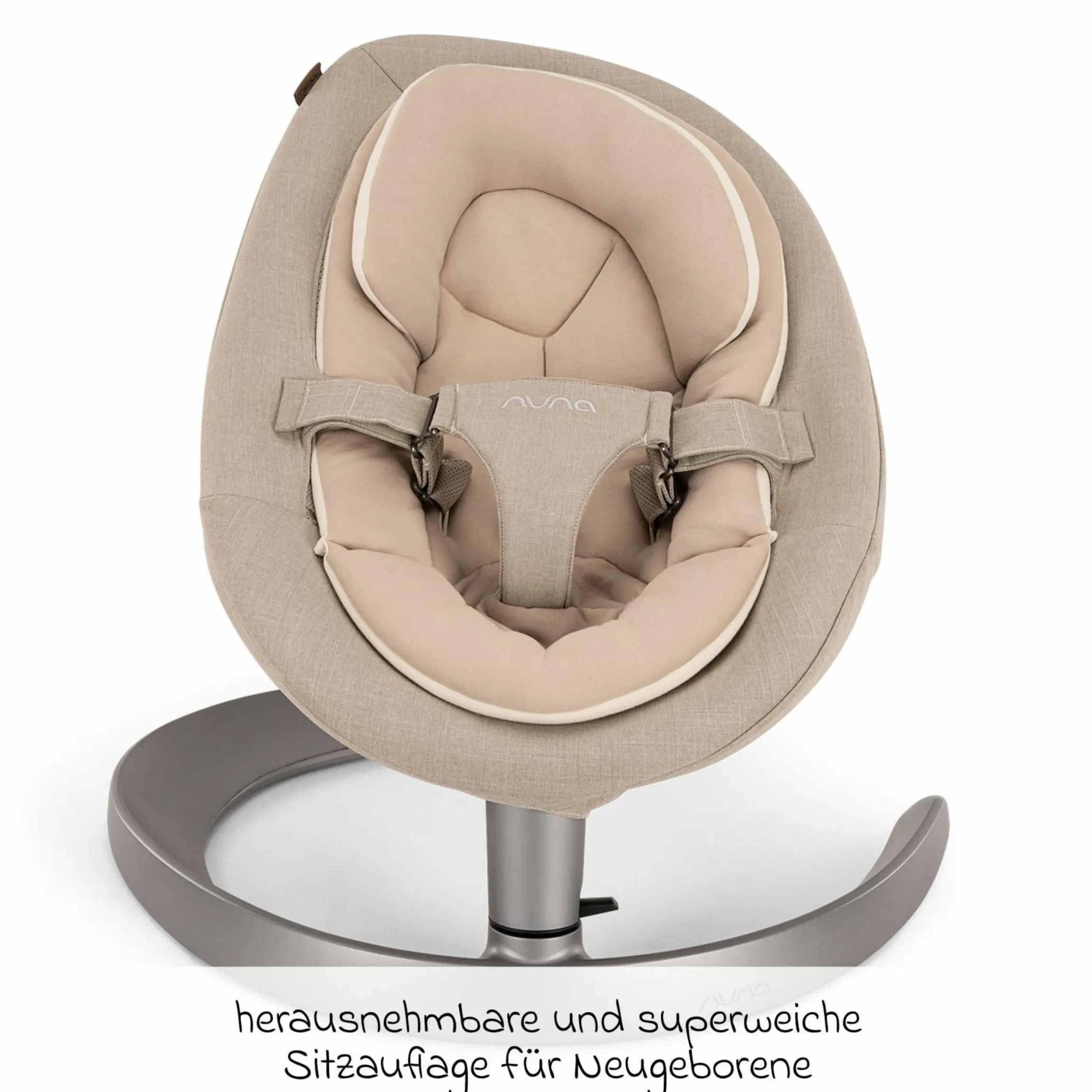 Babywippe LEAF grow ab Geburt - 60 kg inkl. Spielbügel mit 3 Spielfiguren - Biscotti - Kollektion 2025