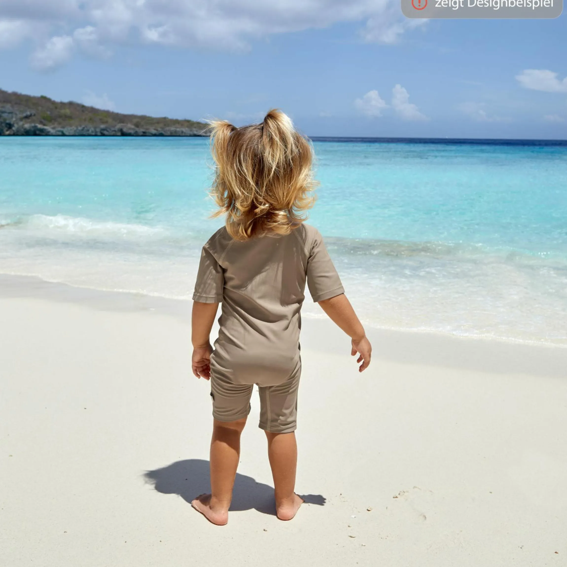 Badeanzug LSF Short Sleeve Sunsuit - Pink - Gr. 92