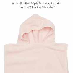 Badeponcho Frottee 1 - 3 Jahre - Soft Pink