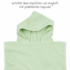Badeponcho Frottee 1 - 3 Jahre - Soft Green