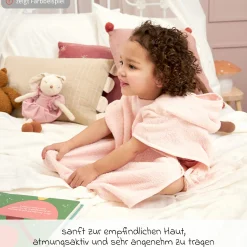 Badeponcho Frottee 1 - 3 Jahre - Soft Green