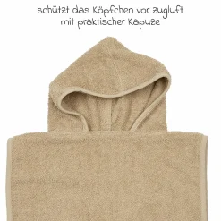Badeponcho Frottee 1 - 3 Jahre - Sand