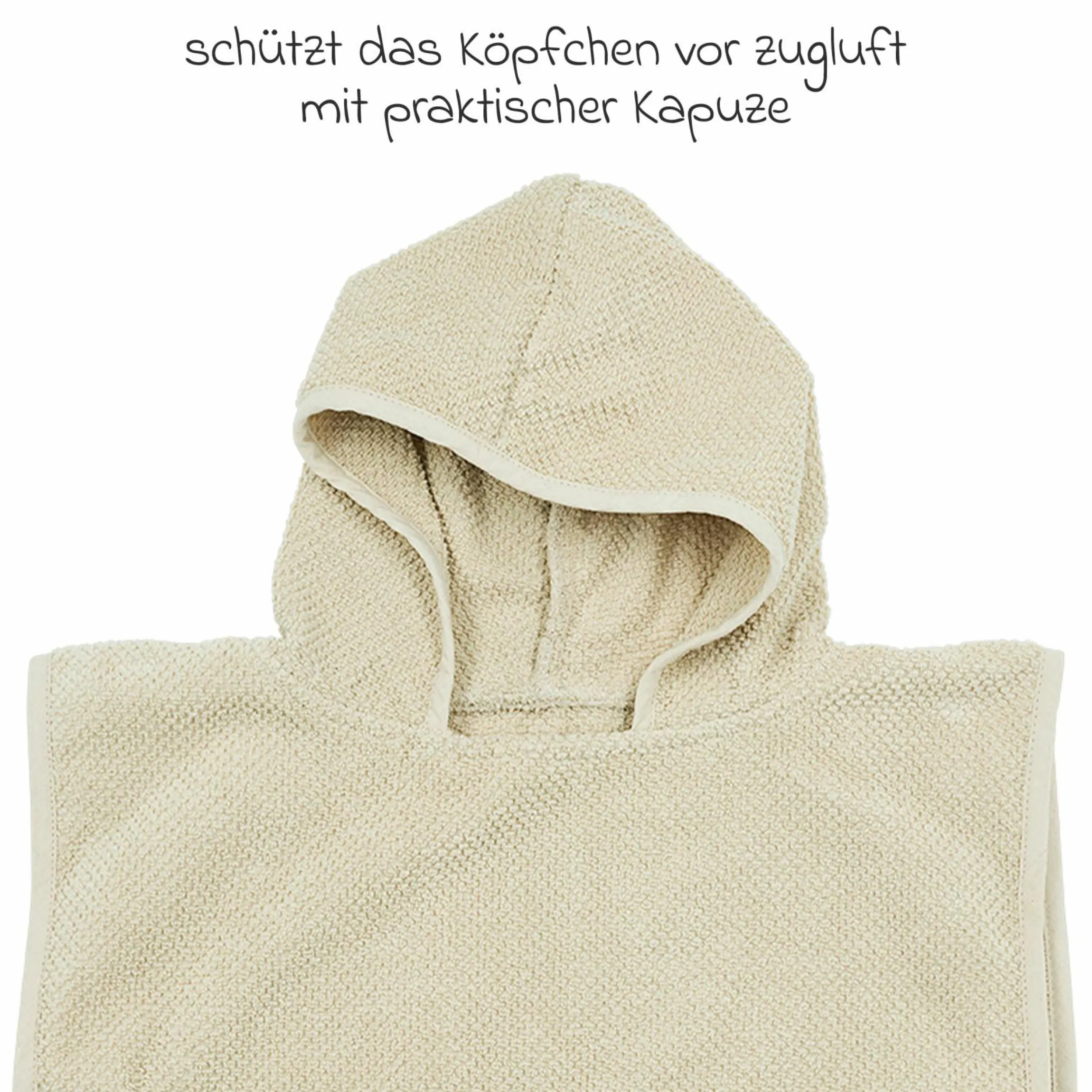 Badeponcho Popcorn 1 - 3 Jahre - Soft Sand