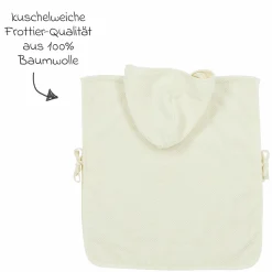Badeponcho Popcorn 1 - 3 Jahre - Naturel