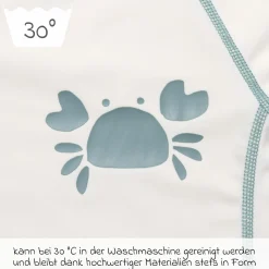 Bade-Set Shirt & Leggings mit UV-Schutz - Krabbe - Offwhite / Mint - Gr. 98