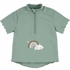 Bade-Shirt LSF Kurzarm - Regenbogen - Grün - Gr. 86/92