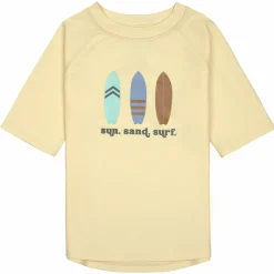 Bade-Shirt LSF Short Sleeve Rashguard - Surfboards - Vanilla - Gr. 98