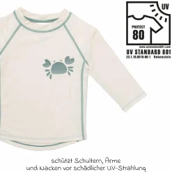 Bade-Shirt mit UV-Schutz - Krabbe - Offwhite - Gr. 98
