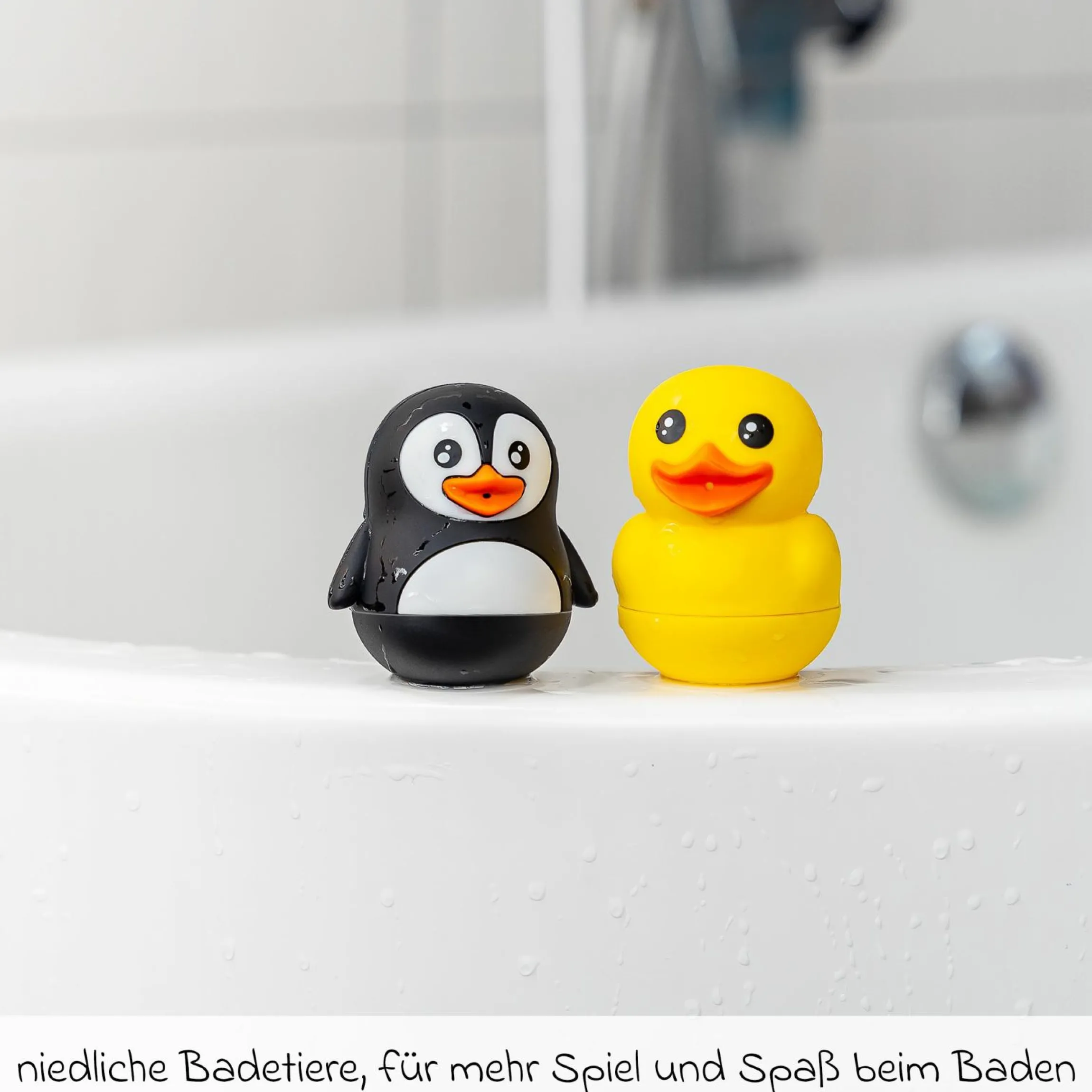 Badespieltiere MyHappyBath Ente & Pinguin - Bunt