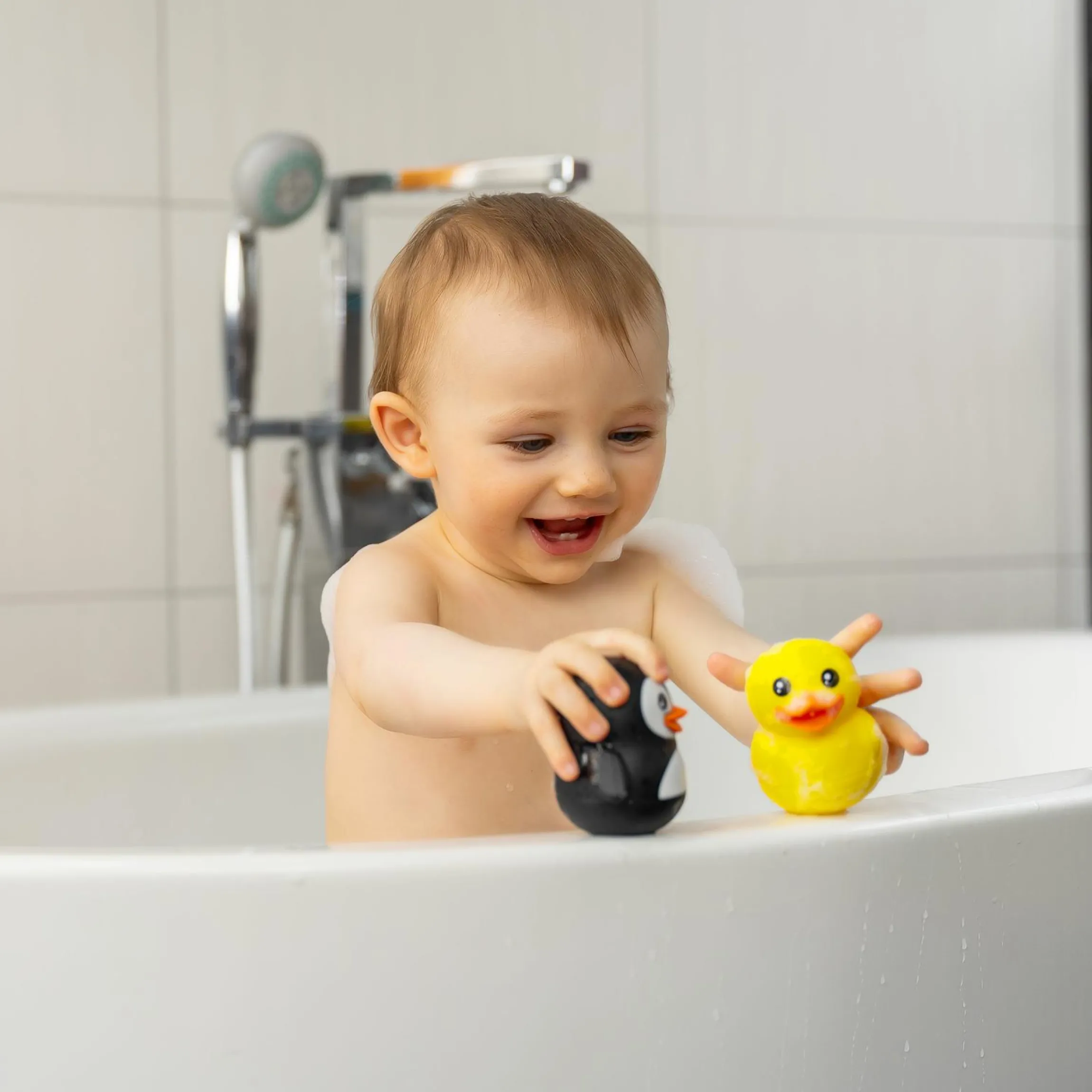 Badespieltiere MyHappyBath Ente & Pinguin - Bunt