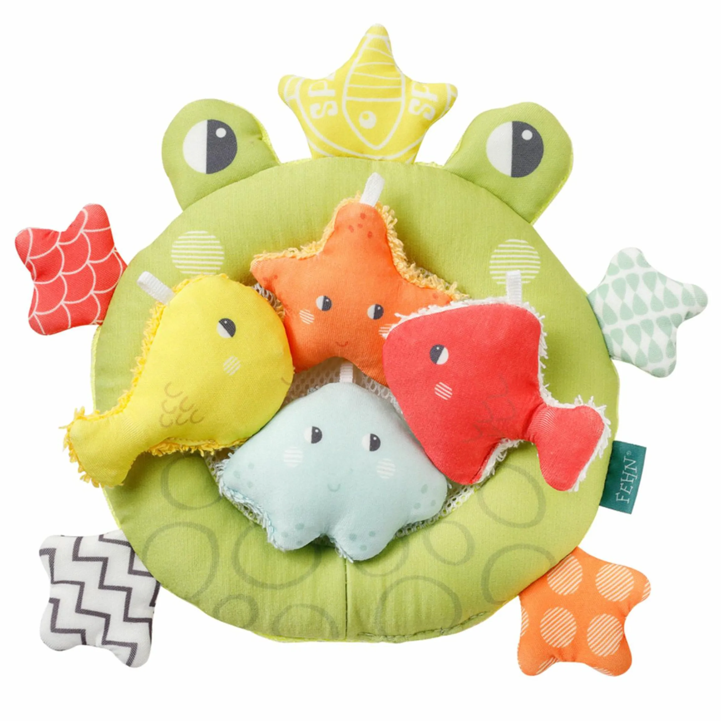 Badespielzeug Kescher Frosch mit 4 Meeresbewohnern - Plansch & Play