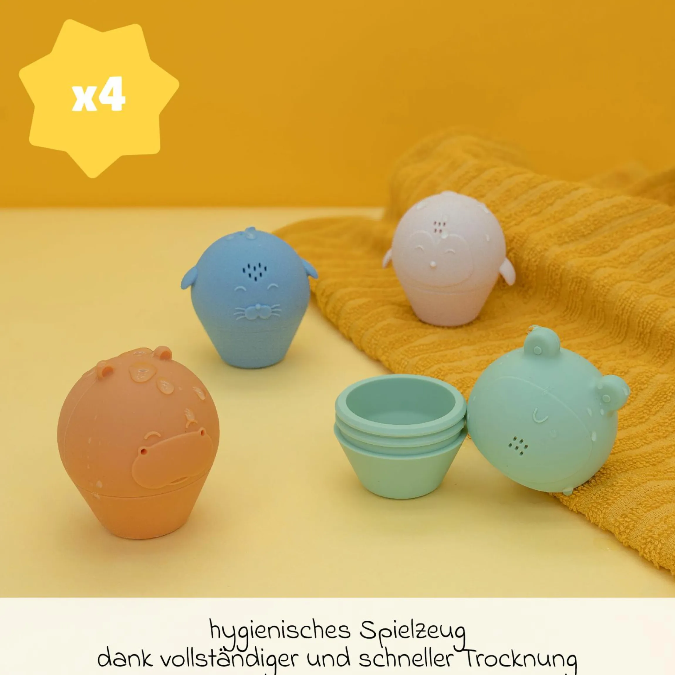 Badespielzeug Sprinklers 4-teilig