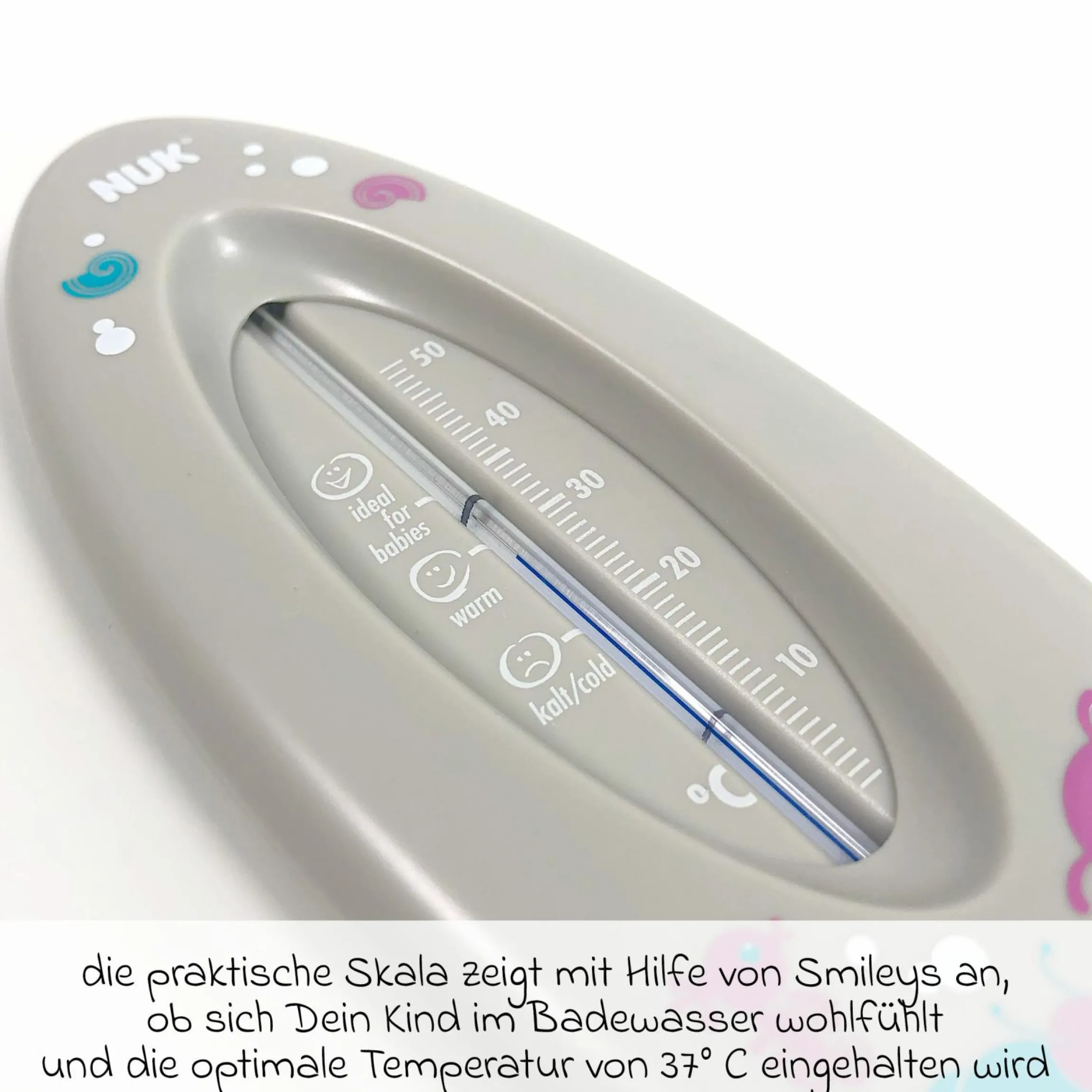 Badethermometer Ocean - Grau