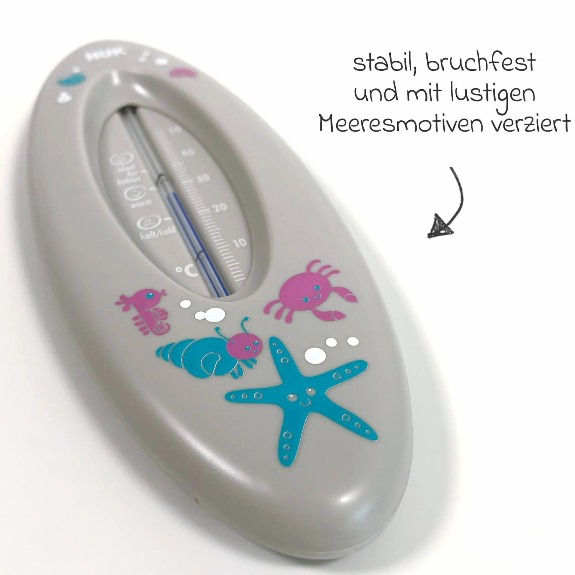 Badethermometer Ocean - Grau