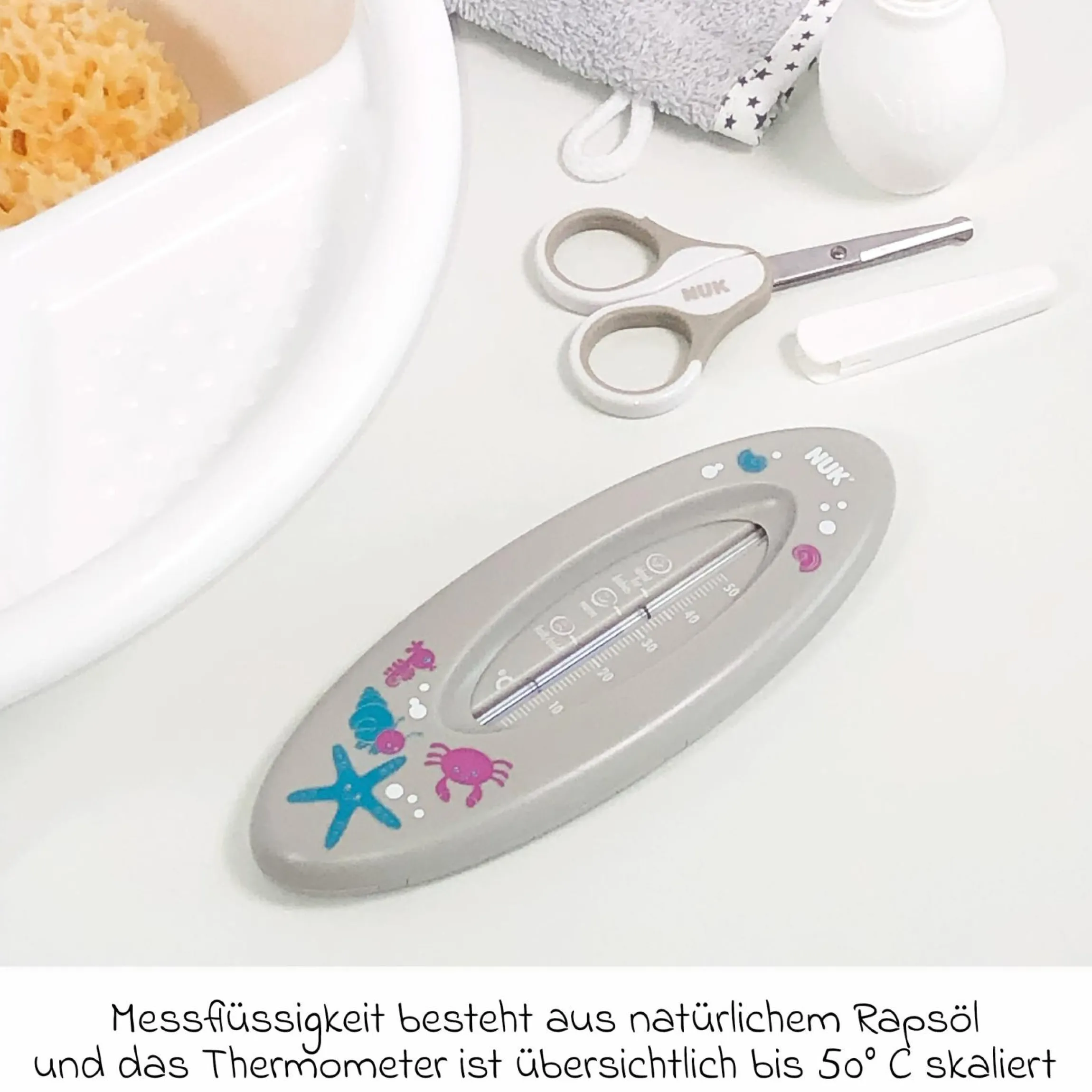 Badethermometer Ocean - Grau