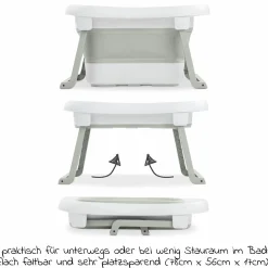 Badewanne Wash N Fold L - White / Sage - Gr. L