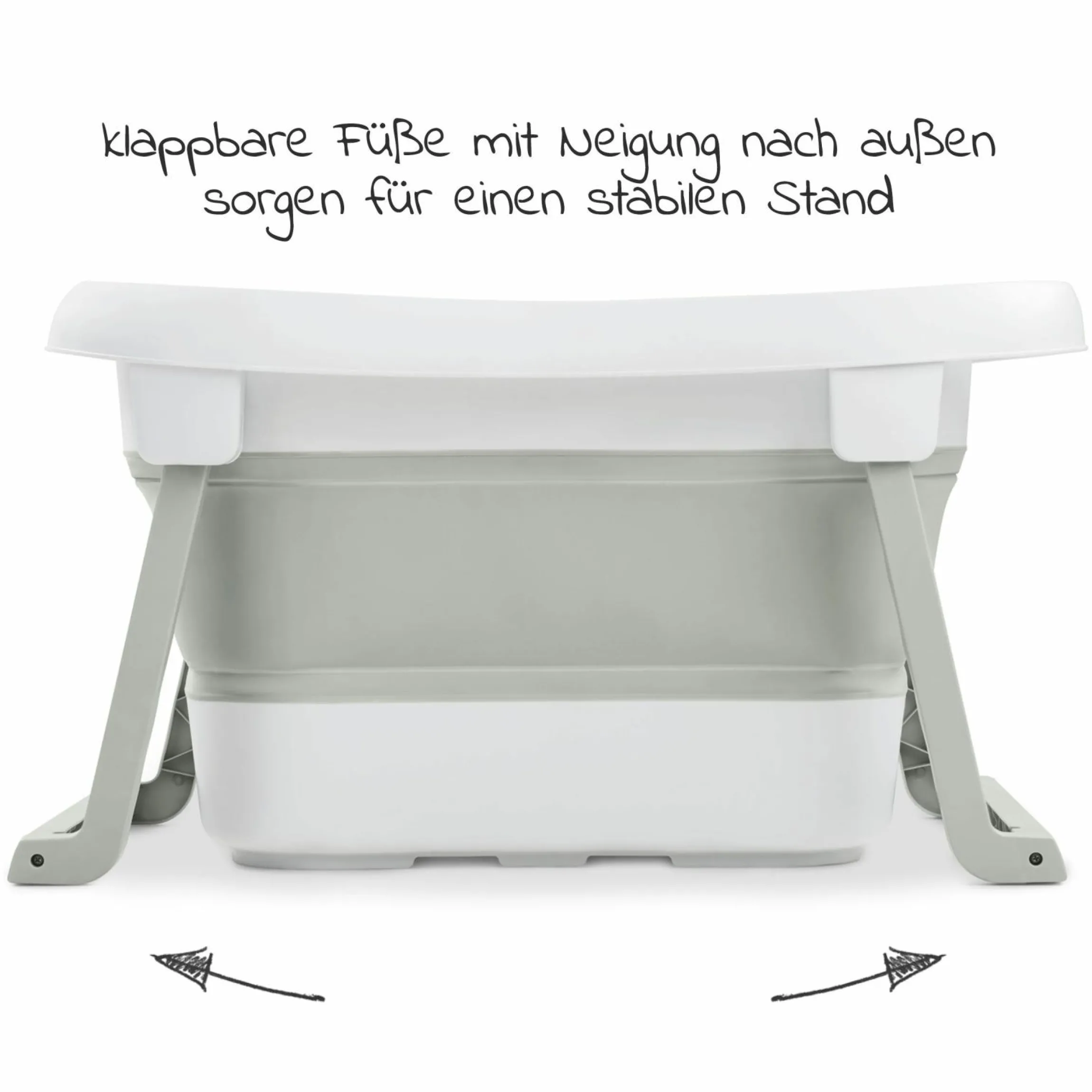 Badewanne Wash N Fold L - White / Sage - Gr. L