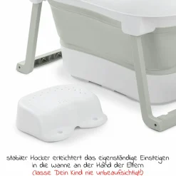 Badewanne Wash N Fold L - White / Sage - Gr. L