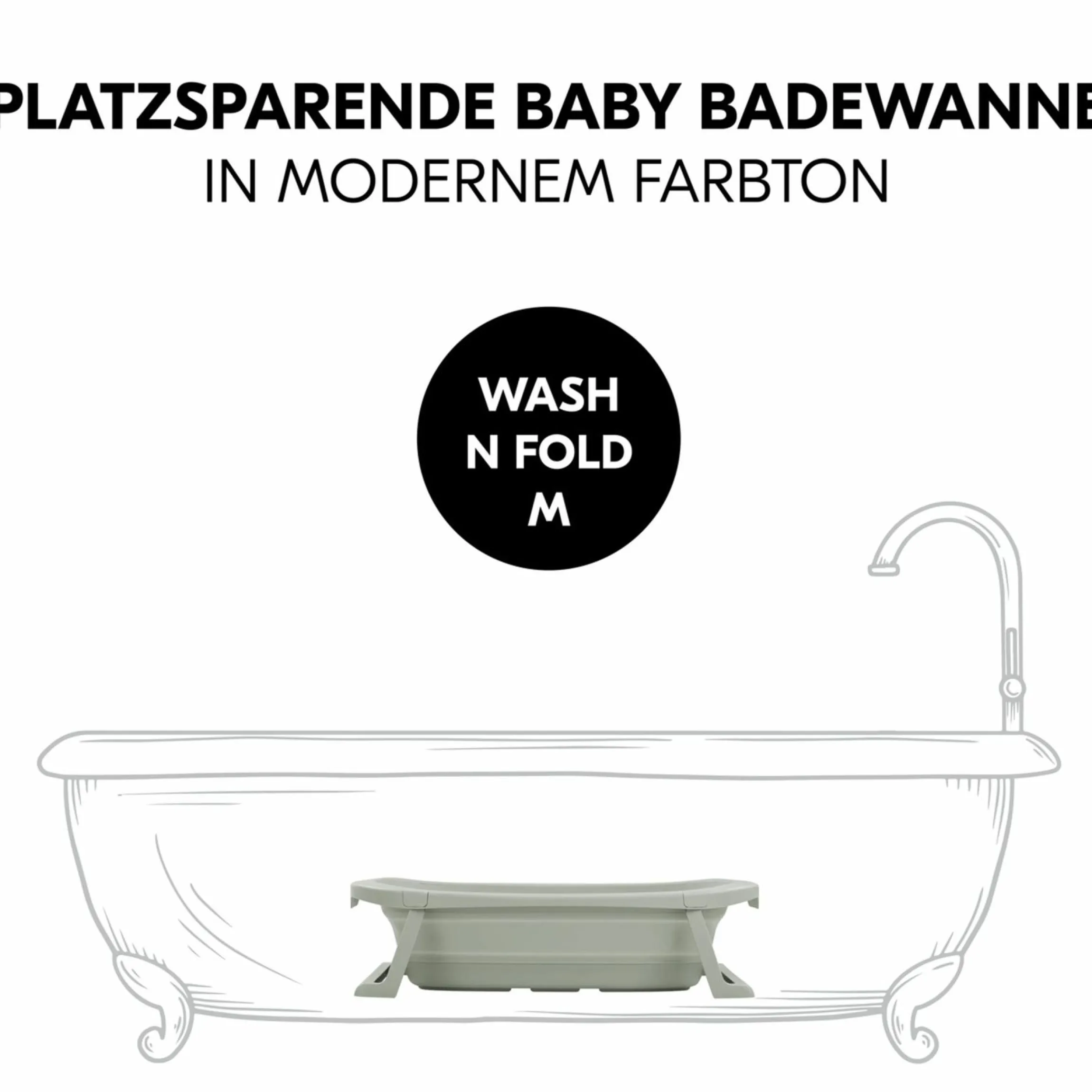 Badewanne Wash N Fold M - Sage