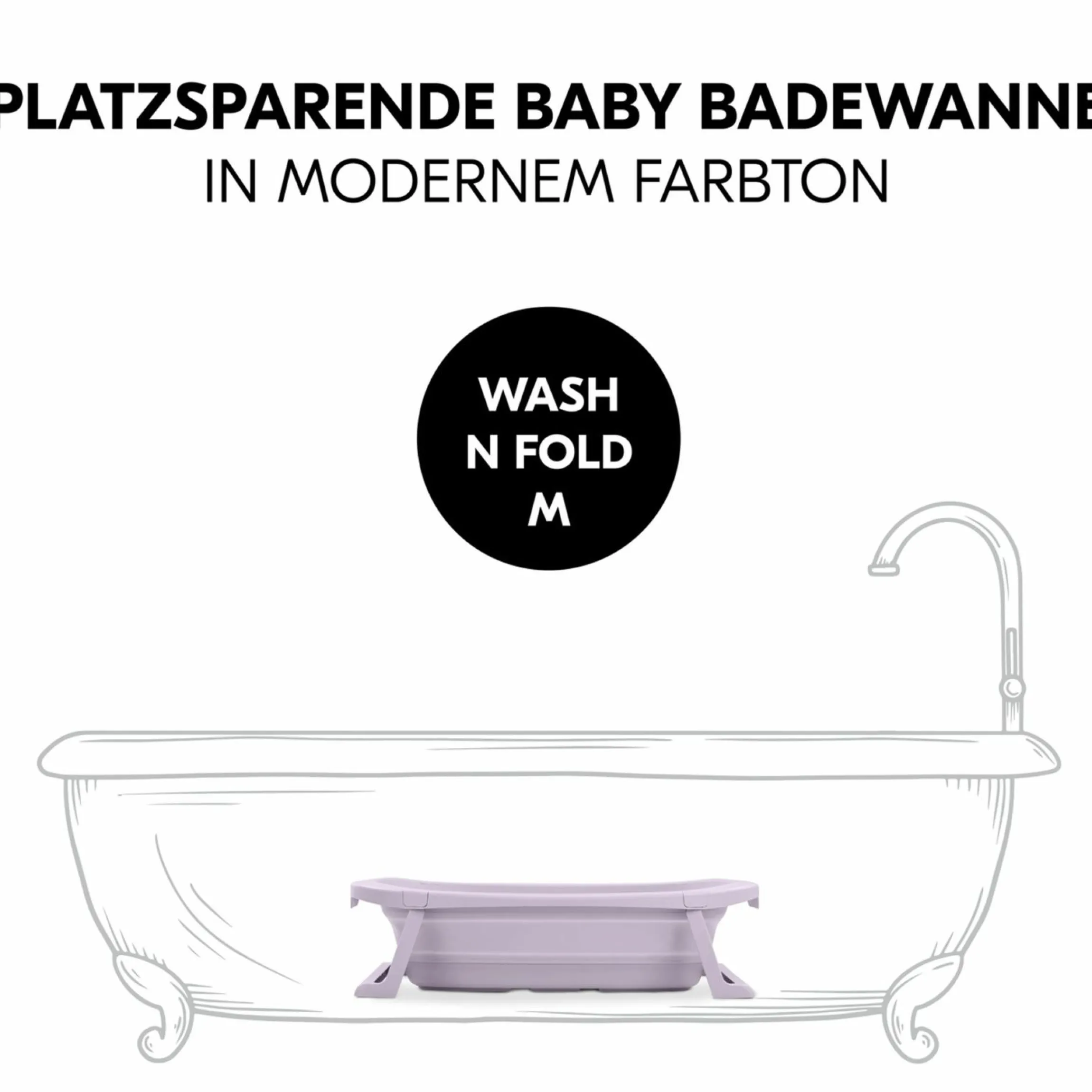 Badewanne Wash N Fold M - Lavender