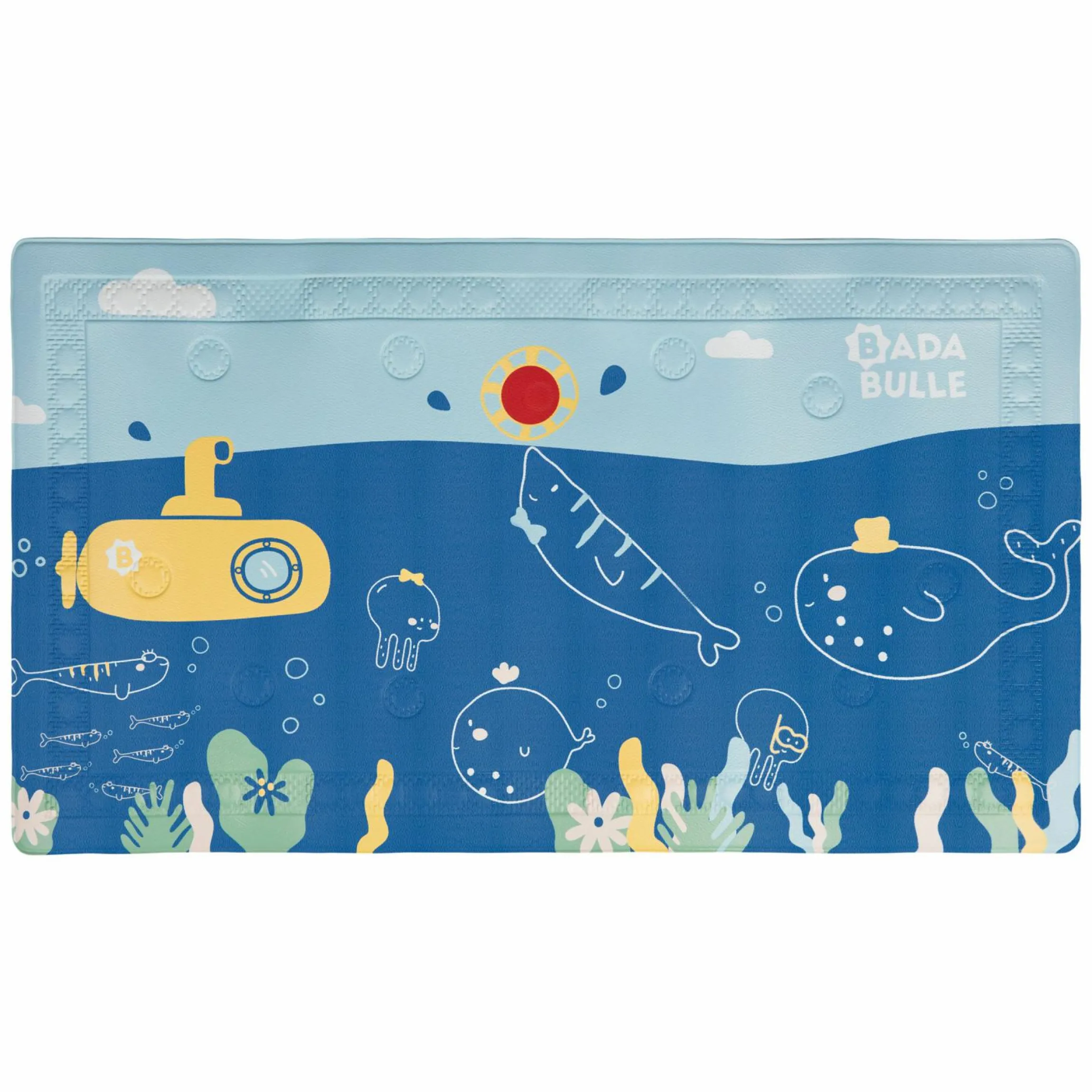 Badewannen-Matte mit Thermometer - Ocean