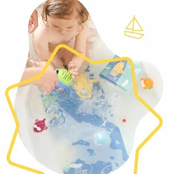 Badewannen-Matte mit Thermometer - Ocean