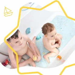 Badewannen-Matte XXL mit Thermometer - Ocean