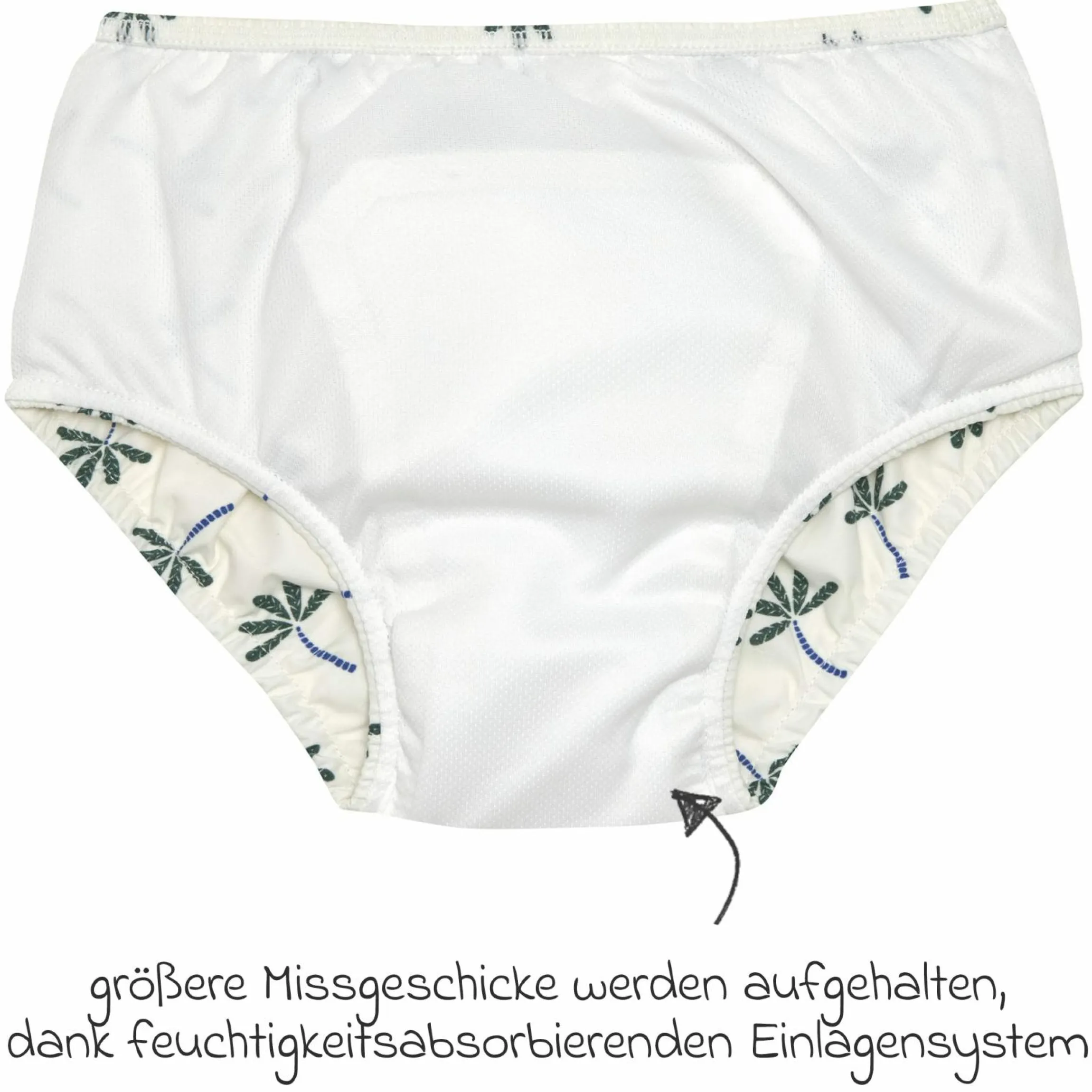 Bade-Windelhose LSF Swim Diaper - Palms Nature - Gr. 86
