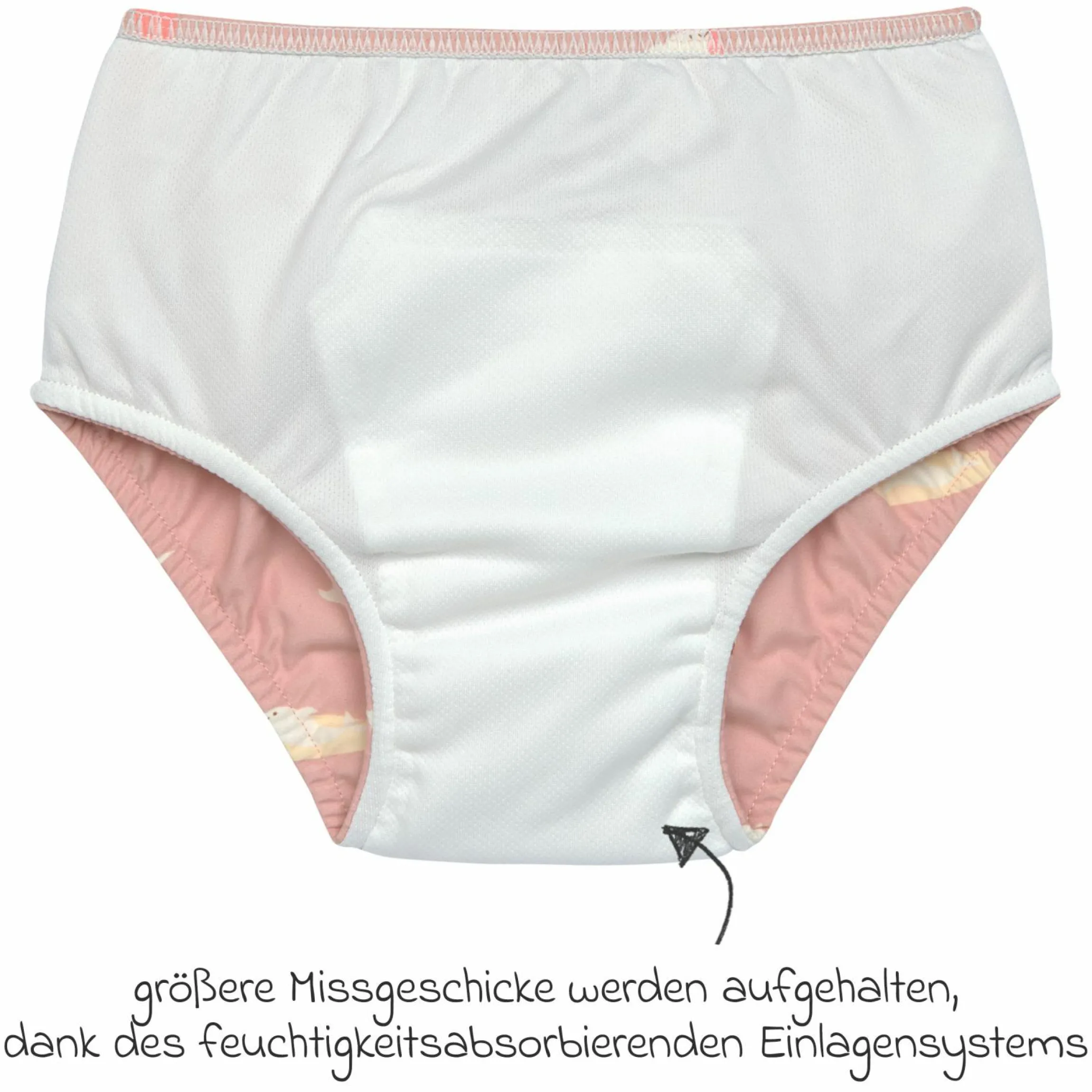 Bade-Windelhose LSF Swim Diaper - Dolphin - Peach - Gr. 92