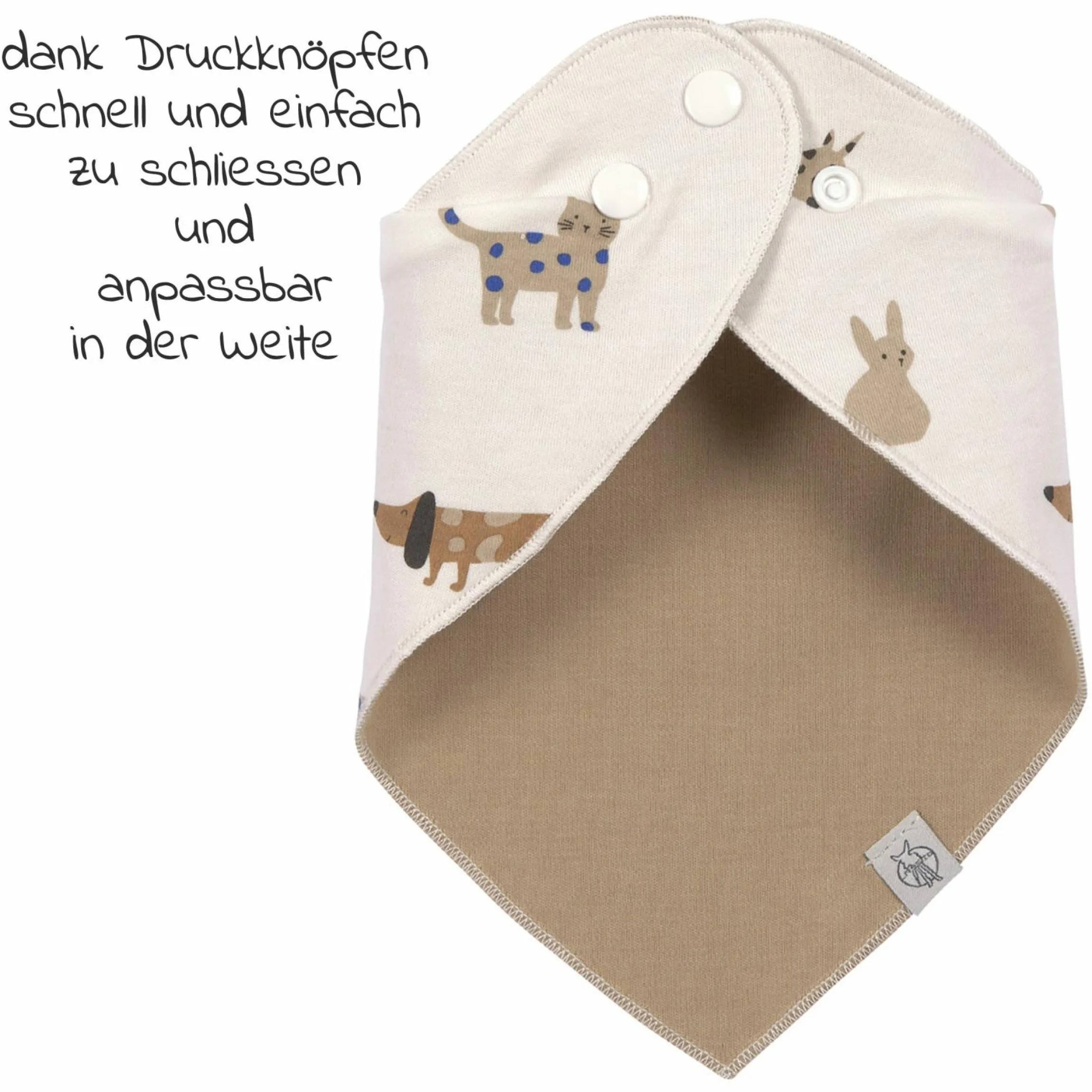 Bandana Lätzchen 2er Pack aus Bio-Baumwolle - Little Mateys - Royal Blue