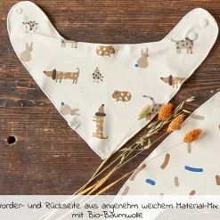 Bandana Lätzchen 2er Pack aus Bio-Baumwolle - Little Mateys - Royal Blue