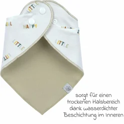 Bandana Lätzchen 2er Pack Cowl-Neck aus Bio-Baumwolle - Happy Fruits - Lemon