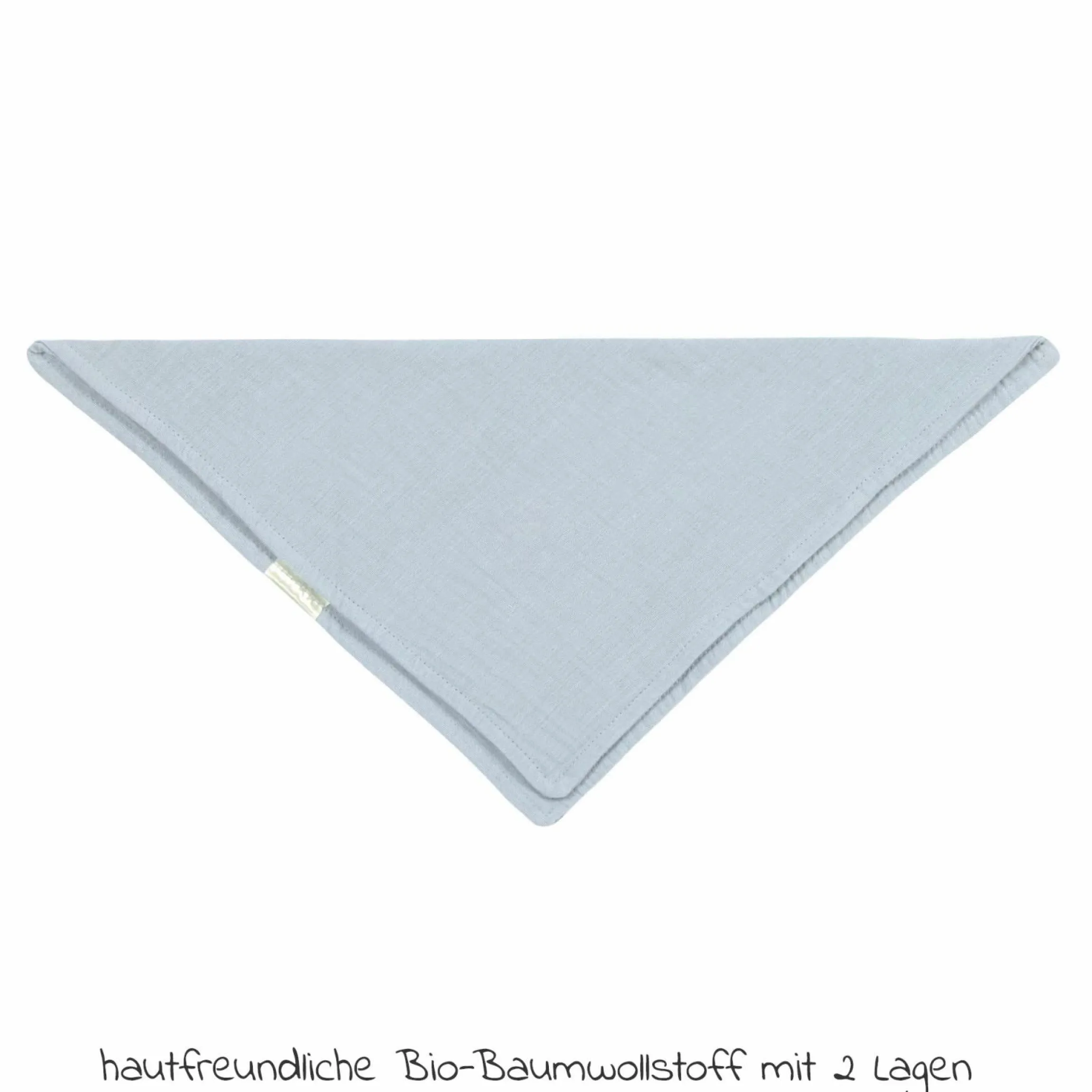 Bandana Lätzchen Muslin GOTS - Powder Blue