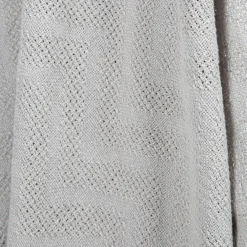 Baumwoll-Decke aus Organic Baumwolle - Strickoptik 80 x 80 cm - Lil Planet - Silbergrau